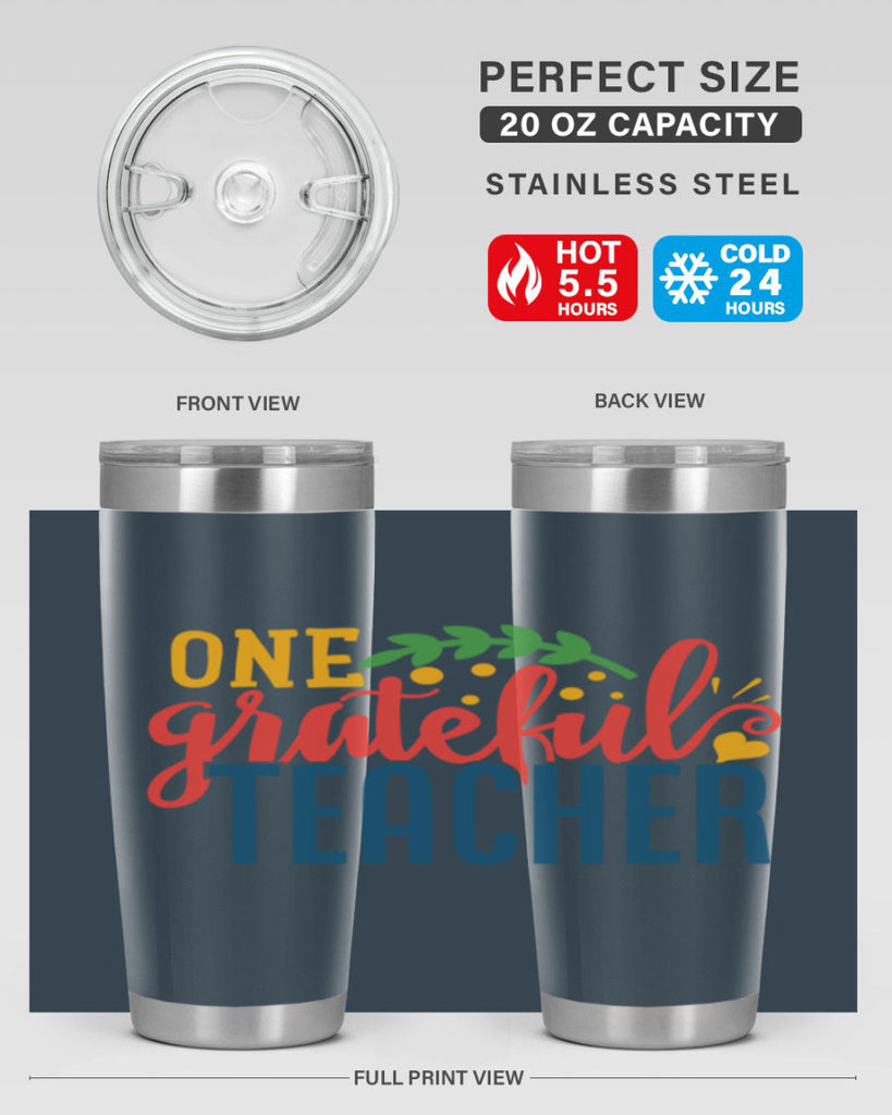 one grateful teacher Style 167#- teacher- tumbler