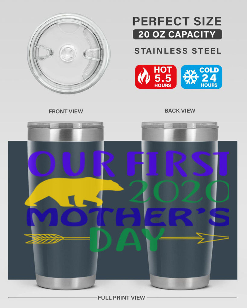 our first mothers day 4#- mardi gras- Tumbler