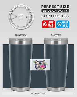 owl 13#- owl- Tumblers