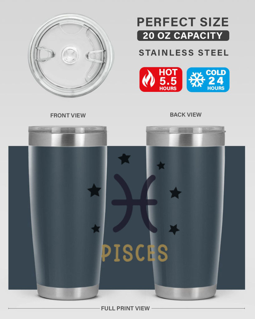 pisces 355#- zodiac- Tumbler