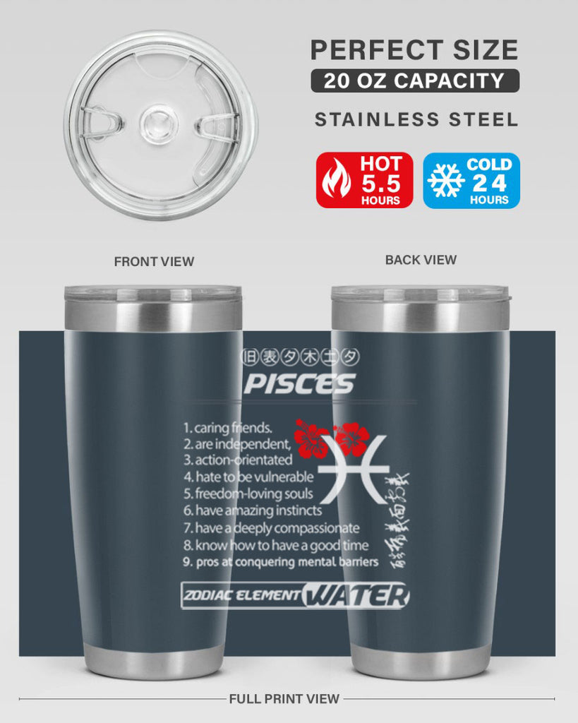 pisces 356#- zodiac- Tumbler