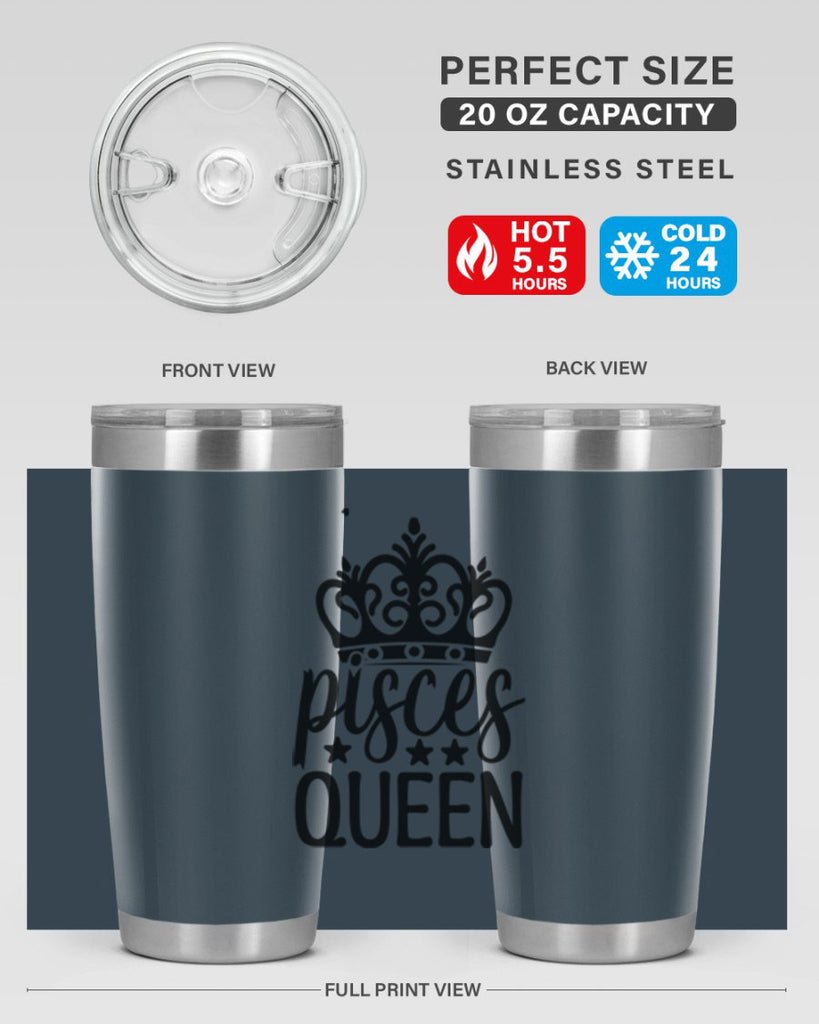 pisces queen 376#- zodiac- Tumbler
