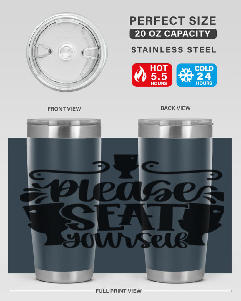 please seat yourself 21#- bathroom- Tumbler