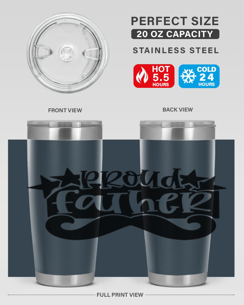proud father 21#- fathers day- Tumbler