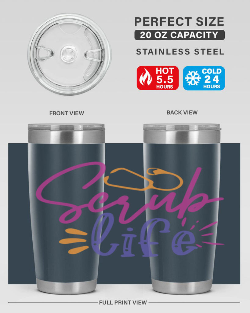 scrub life Style 351#- nurse- tumbler