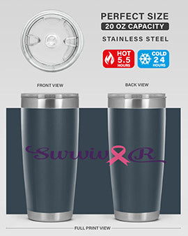 survivor Style 3#- breast cancer- Tumbler