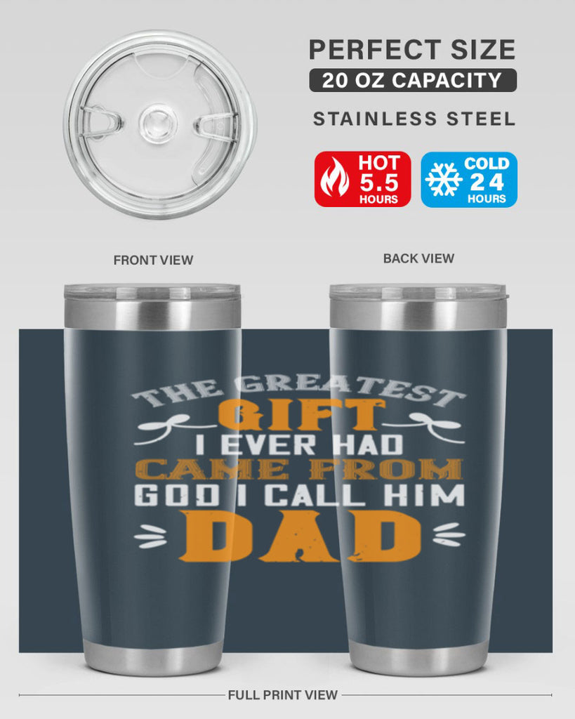 the gratest gift i ever had came from 6#- grandpa - papa- Tumbler