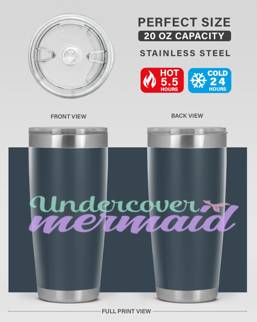 undercover mermaid 8#- mermaid- Tumbler