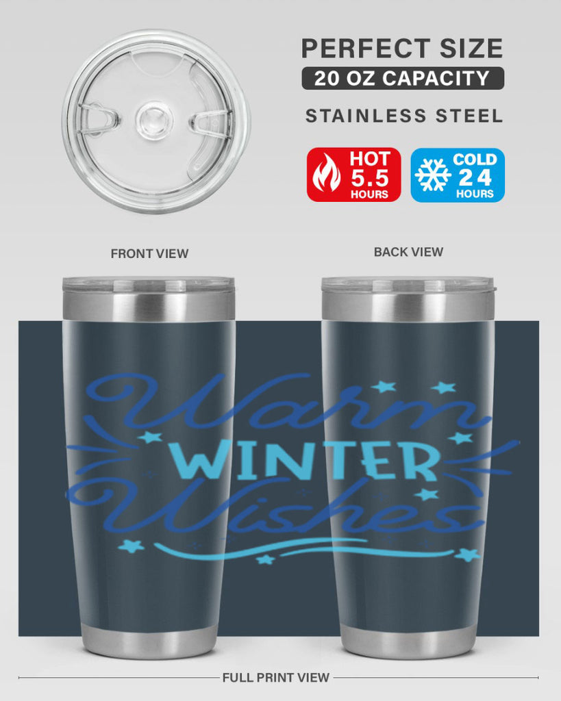 warm winter wishes 457#- winter- Tumbler