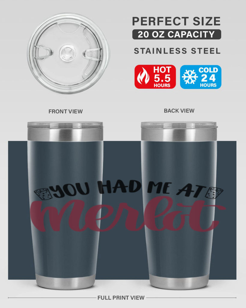 you had me at merlot 14#- wine- Tumbler