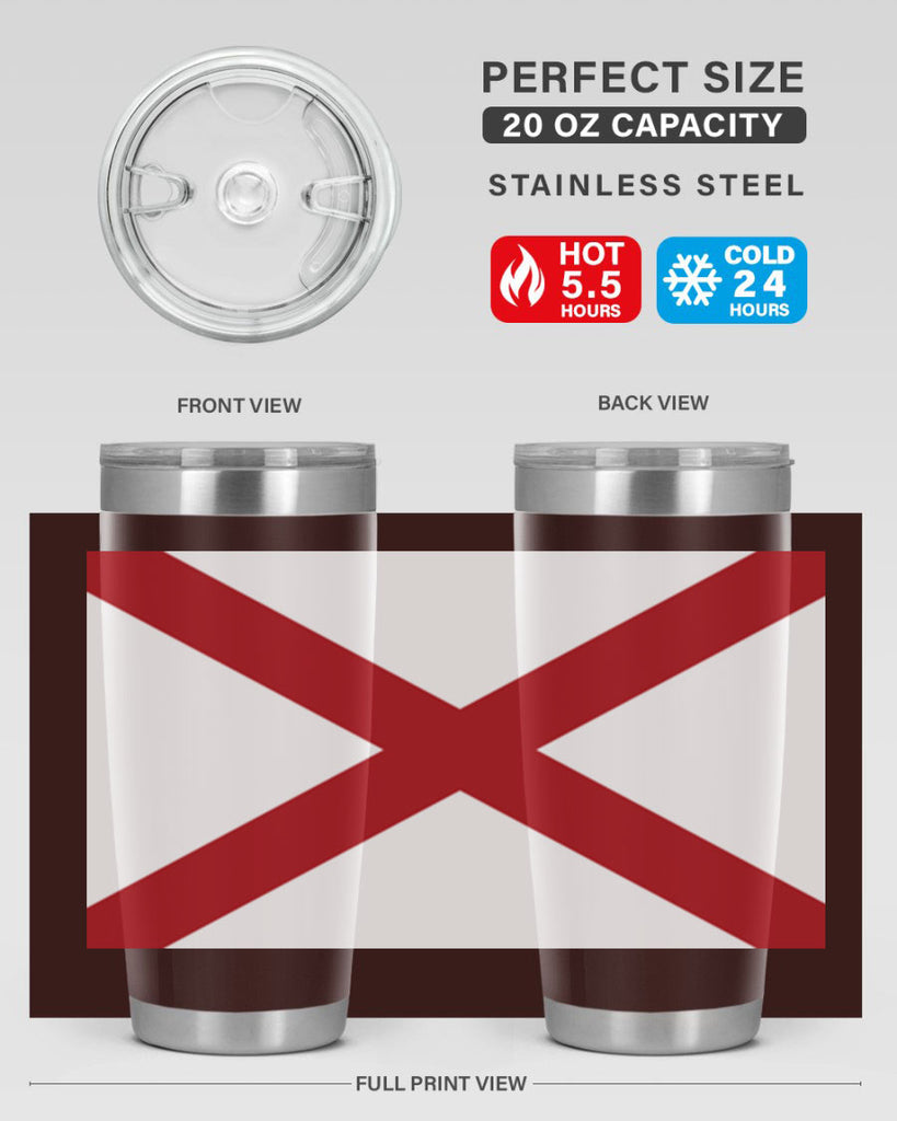Alabama 51#- Us Flags- Tumbler