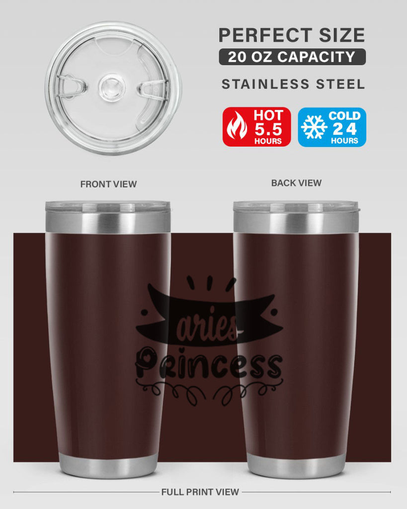 Aries princess 116#- zodiac- Tumbler