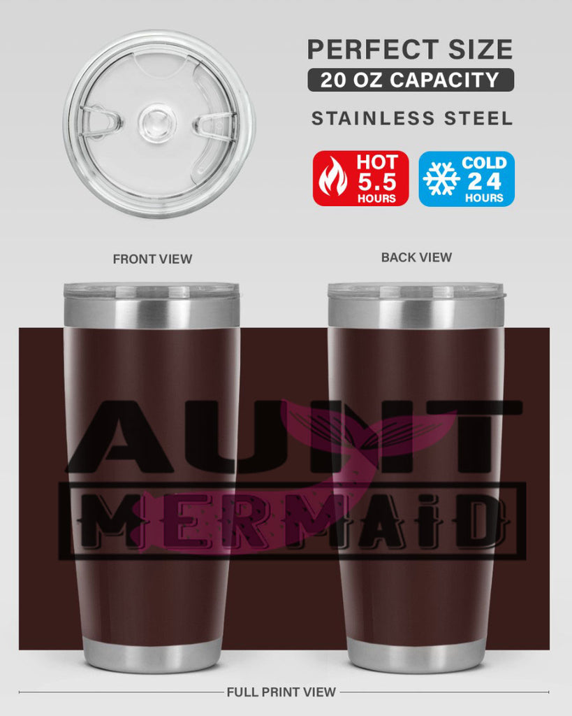 Aunt mermaid 17#- mermaid- Tumbler