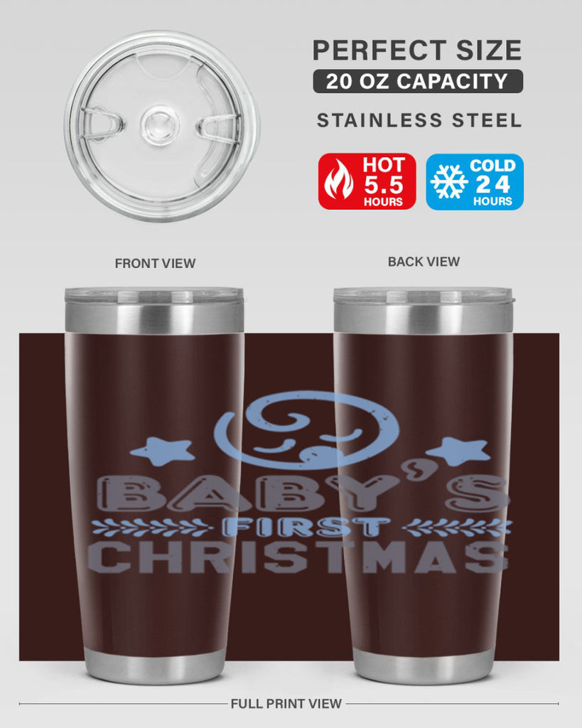 Baby First Christmas Style 2#- baby shower- tumbler