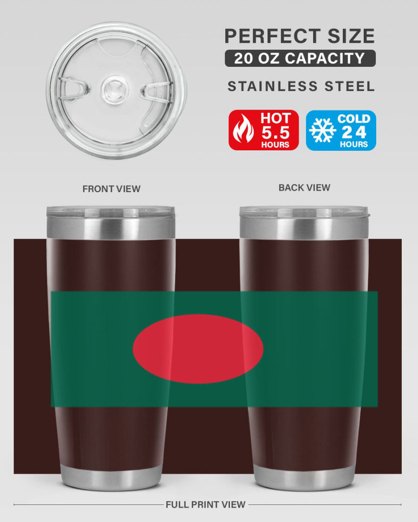 Bangladesh 184#- world flags- Tumbler