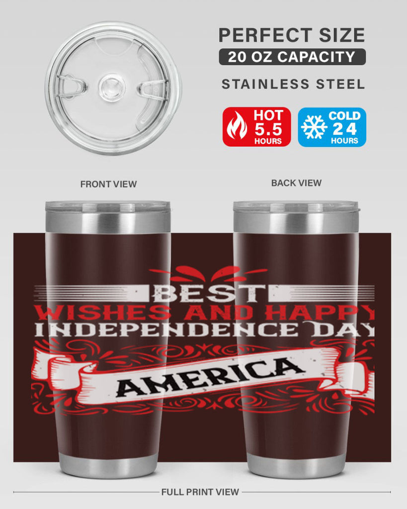 Best wishes and happy Independence Day america Style 86#- Fourt Of July- Tumbler
