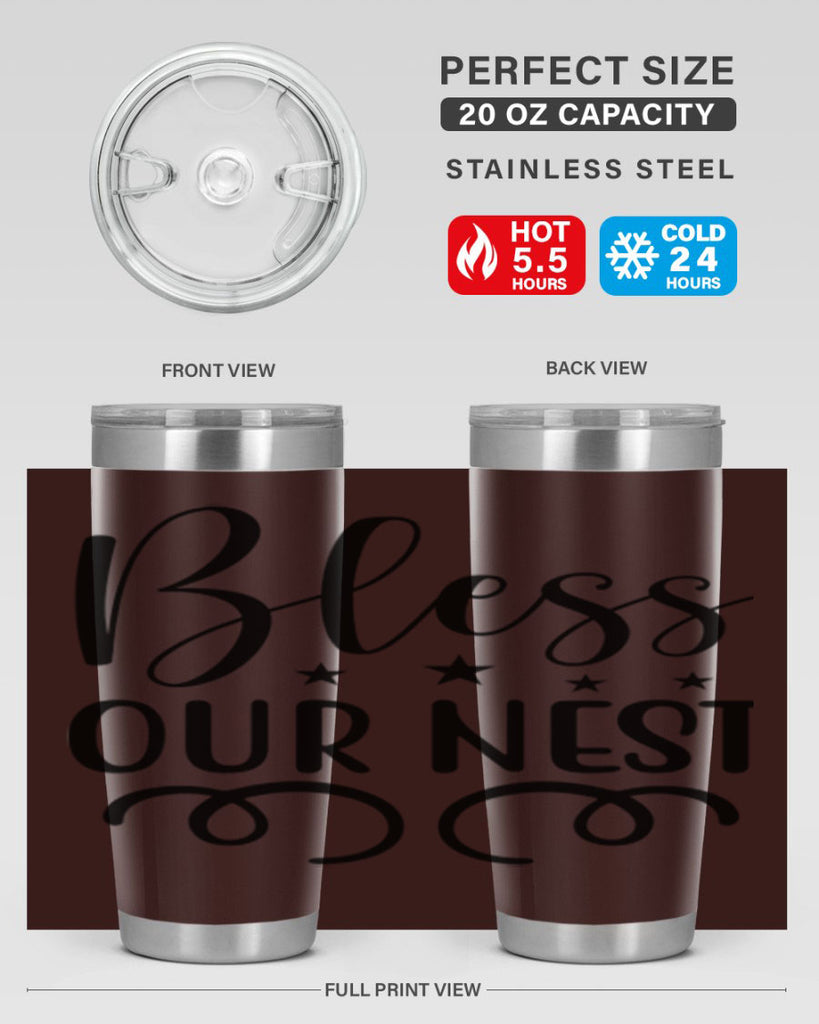 Bless Our Nest 50#- spring- Tumbler