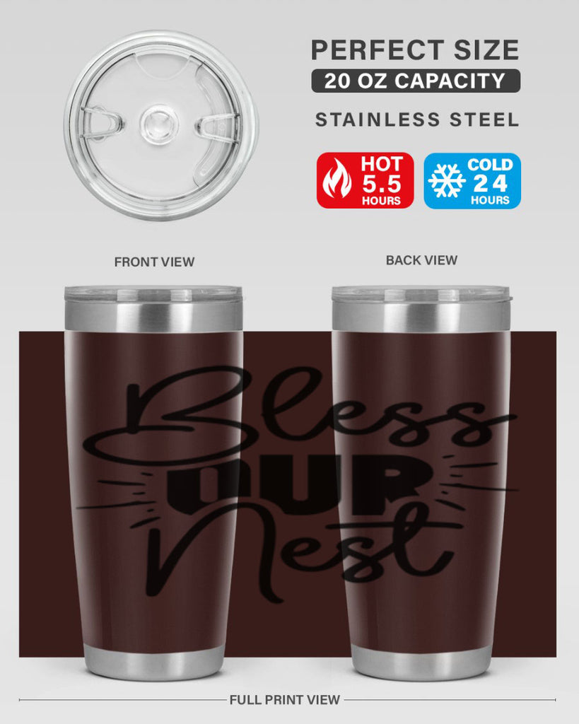 Bless Our Nest 52#- spring- Tumbler