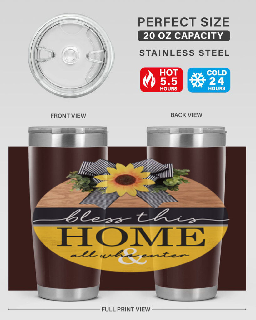 Bless this Home and all Mockup56#- spring- Tumbler