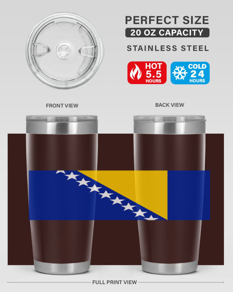 Bosnia and Herzegovina 176#- world flags- Tumbler