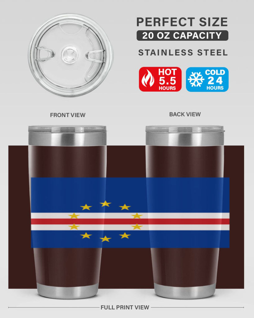 Cabo Verde 169#- world flags- Tumbler
