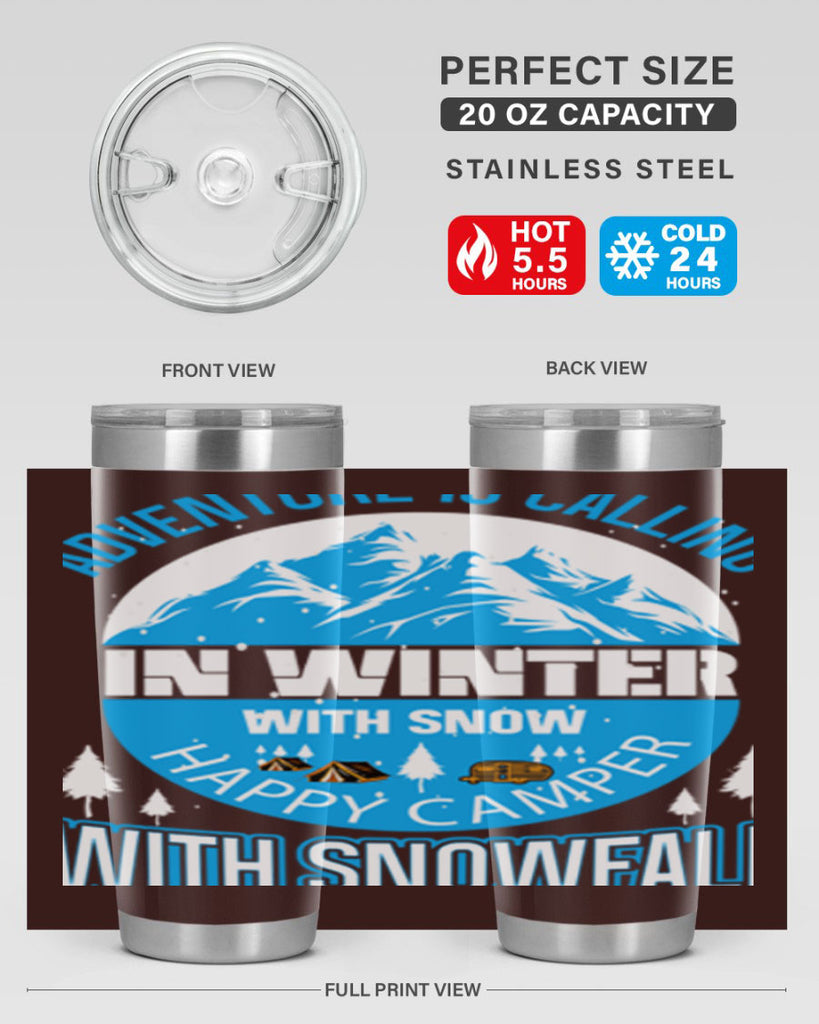 Camping Winter 39#- winter- Tumbler