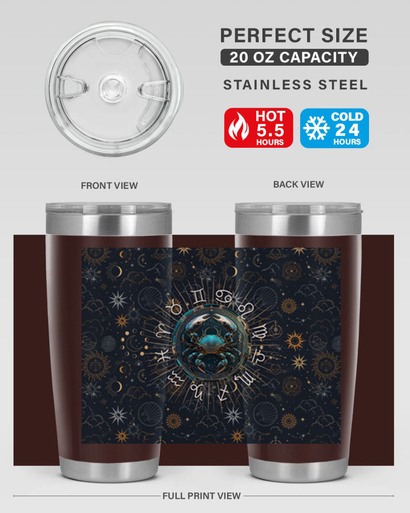 Cancer Straight 146#- zodiac- Tumbler
