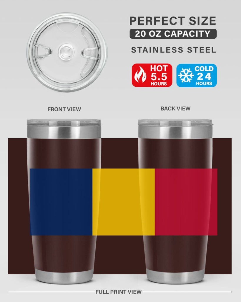 Chad 164#- world flags- Tumbler