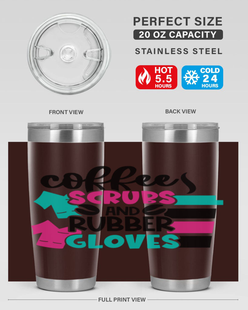 Coffee Scrubs And Rubber Gloves Style Style 209#- nurse- tumbler