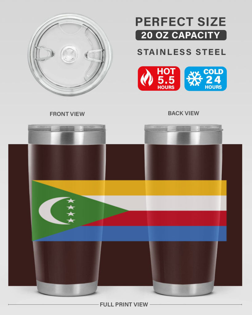 Comoros 160#- world flags- Tumbler