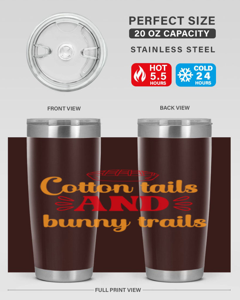 Cotton tails and bunny trails 112#- spring- Tumbler