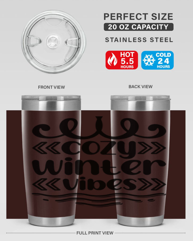 Cozy Winter Vibes 80#- winter- Tumbler