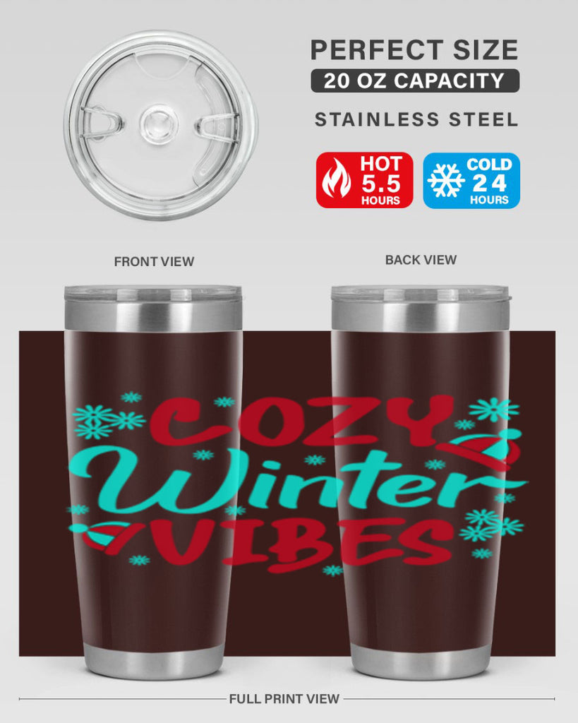 Cozy Winter Vibes Winter 83#- winter- Tumbler