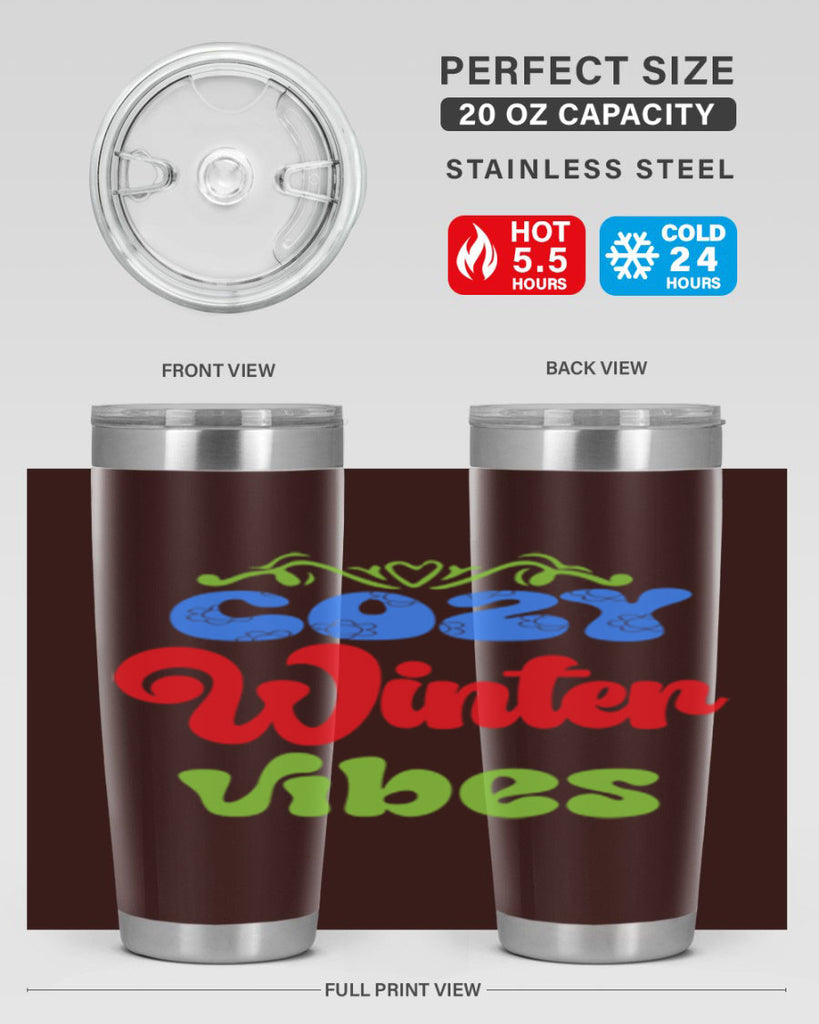 Cozy winter vibes 75#- winter- Tumbler