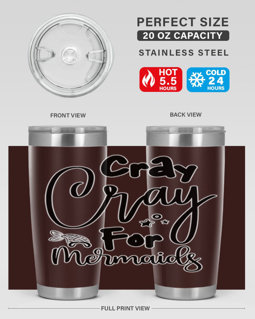 Cray Cray For Mermaids 88#- mermaid- Tumbler