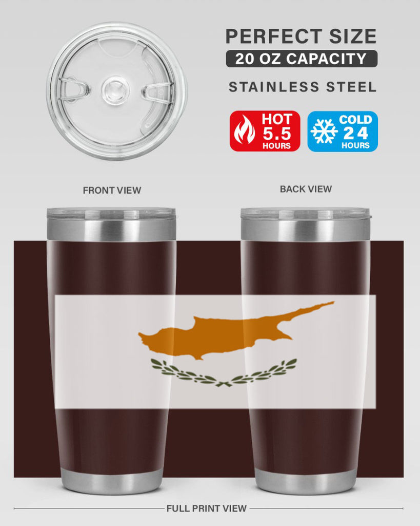 Cyprus 153#- world flags- Tumbler