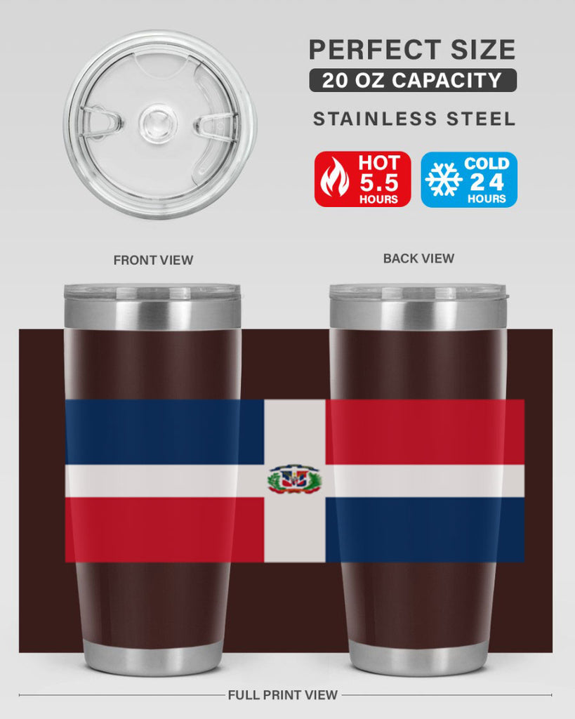 Dominican Republic 148#- world flags- Tumbler