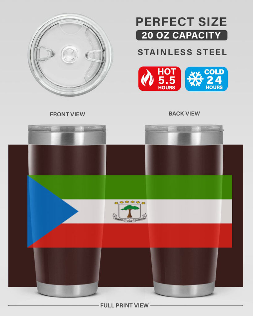 Equatorial Guinea 144#- world flags- Tumbler