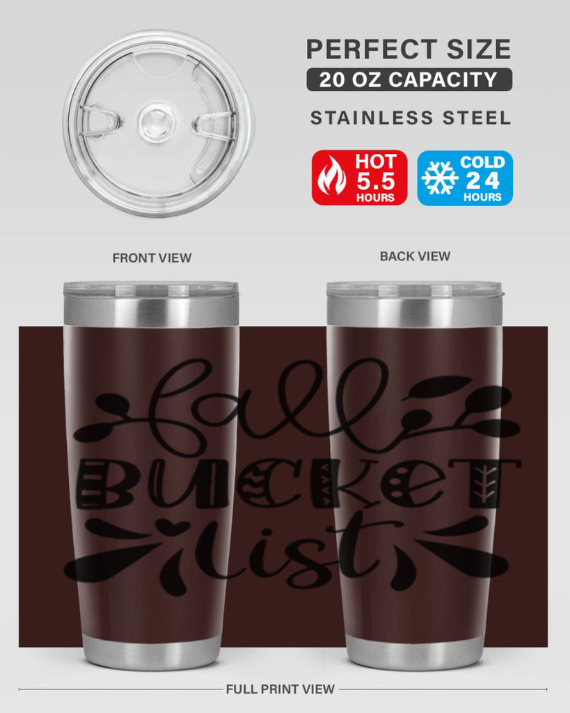 Fall Bucket List 94#- fall- Tumbler
