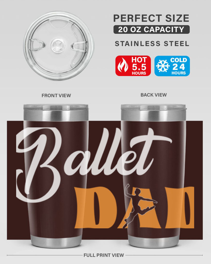 Fitted Dance Dad Ballet SVG Ballet 39#- ballet- Tumbler