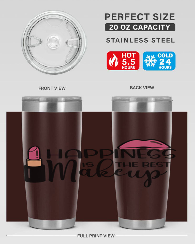 Happiness Is The Best Makeup Style 93#- make up- Tumbler