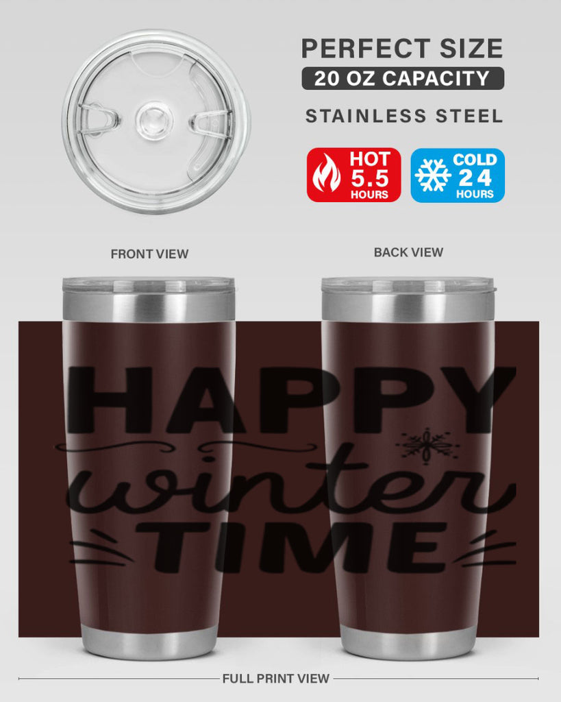 Happy Winter Time134#- winter- Tumbler