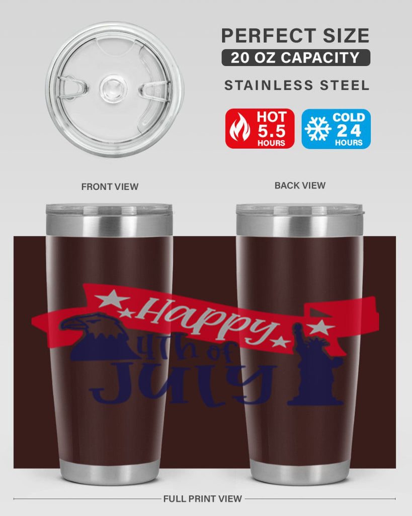 Happy th Of July Style 156#- Fourt Of July- Tumbler