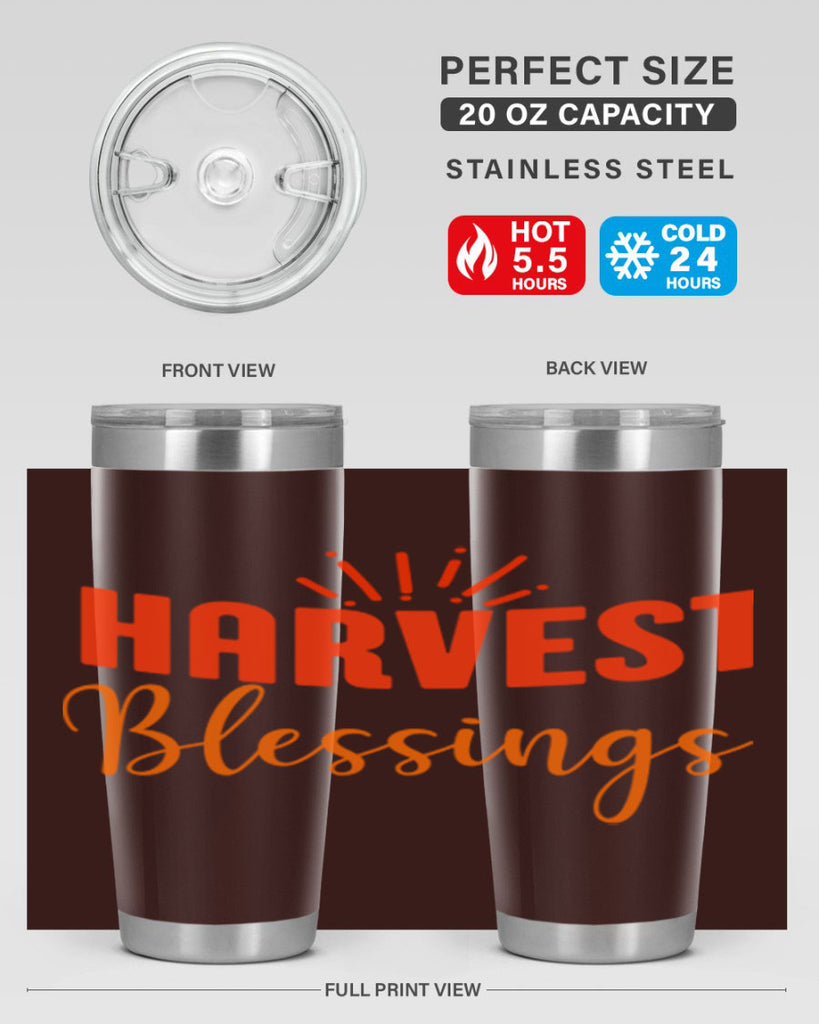 Harvest Blessings Design 264#- fall- Tumbler