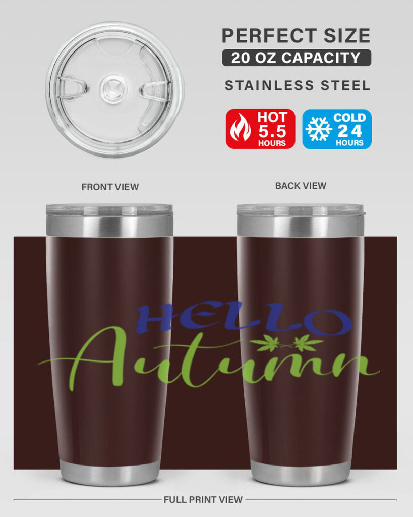 Hello Autumn 271#- fall- Tumbler