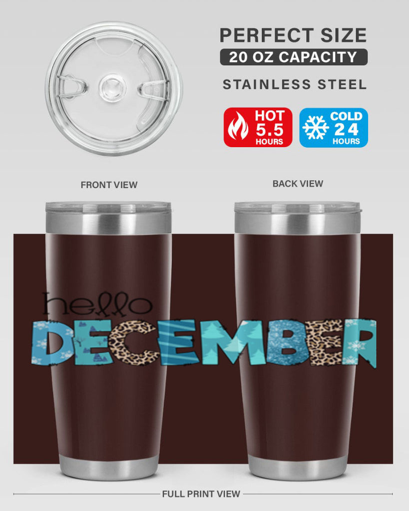 Hello December 187#- winter- Tumbler