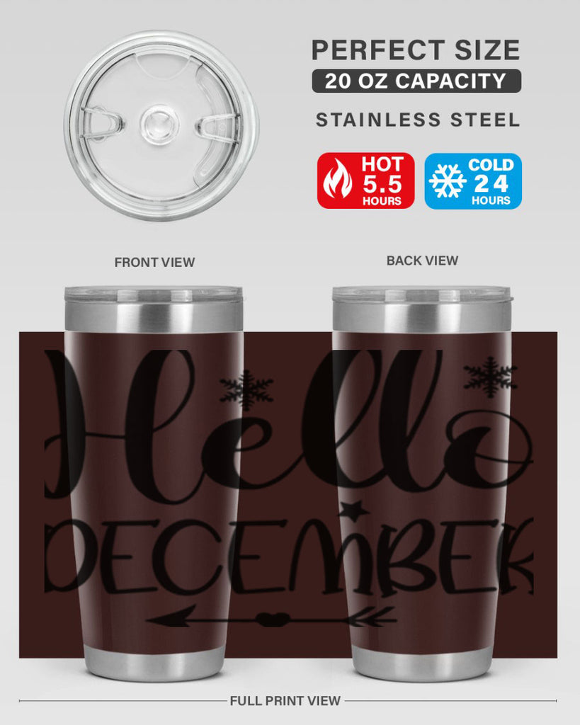 Hello December161#- winter- Tumbler