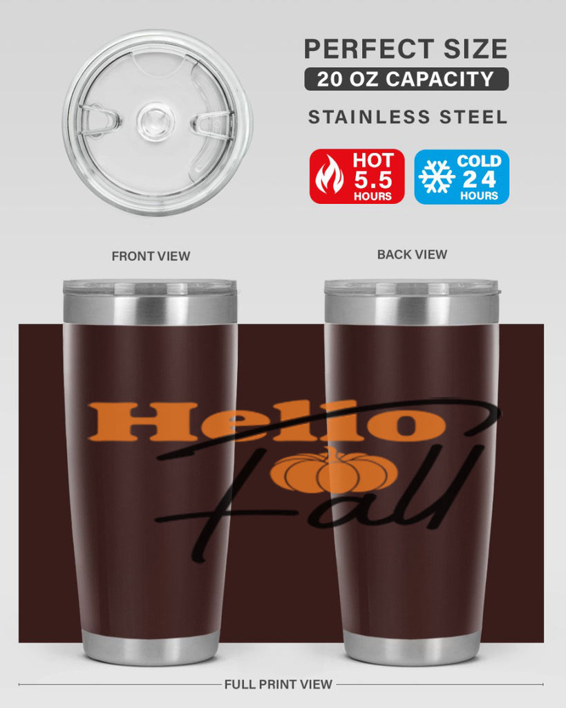 Hello Fall 279#- fall- Tumbler
