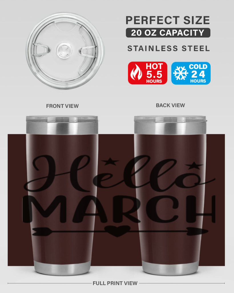 Hello March 184#- spring- Tumbler