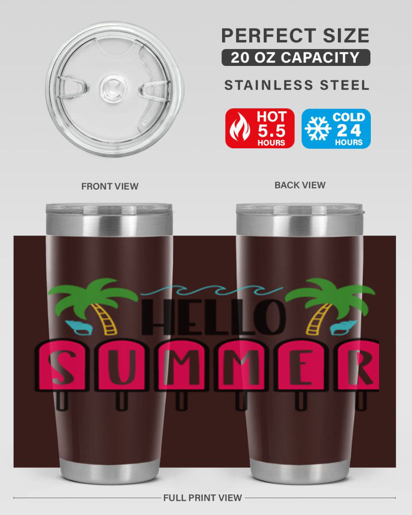 Hello Summer Style 39#- summer- Tumbler